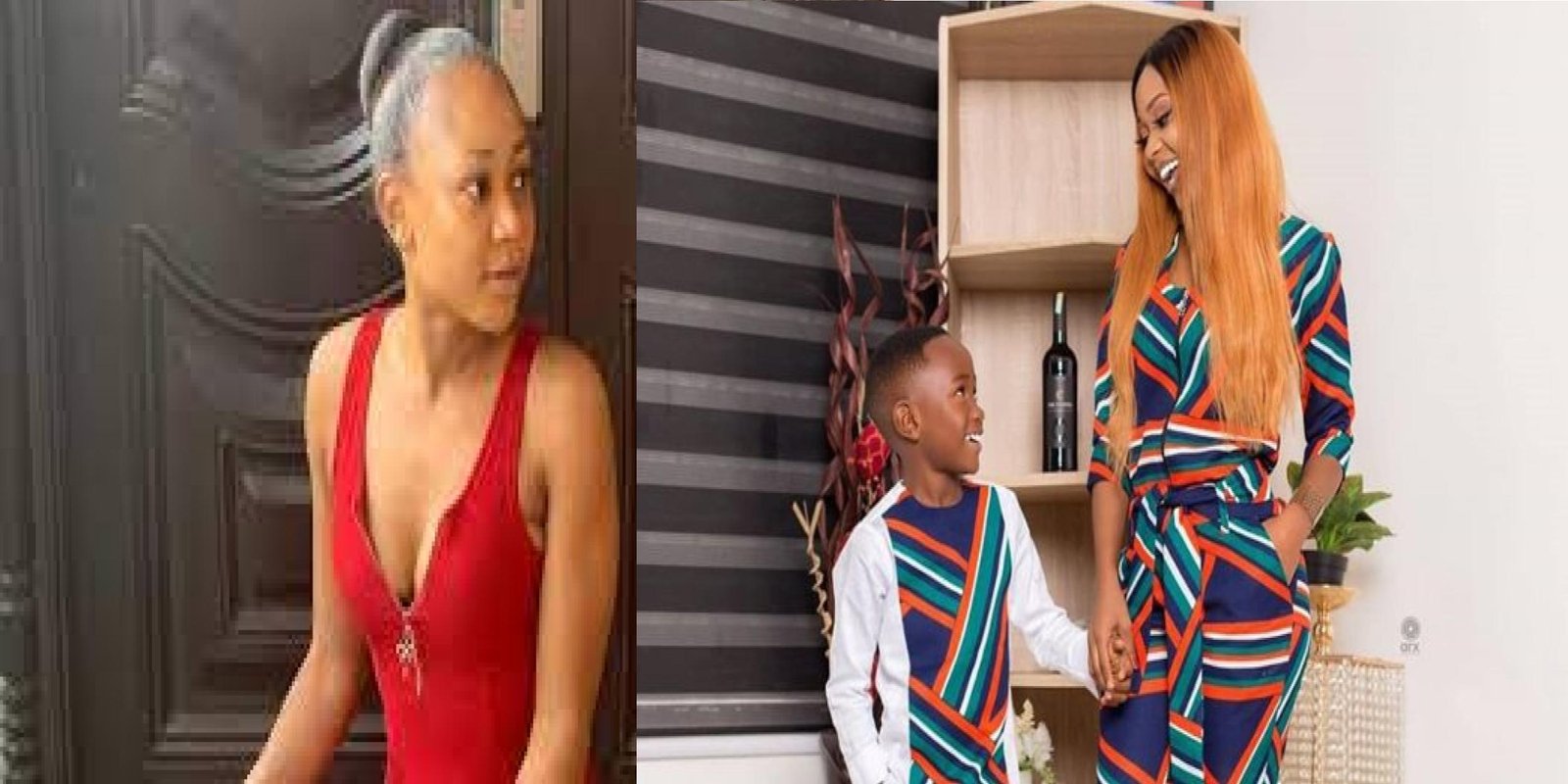 Akuapem Poloo and her Son