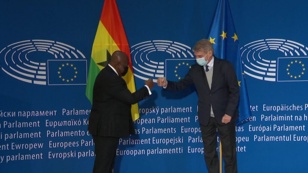 Akufo-Addo addressing the European Parliament