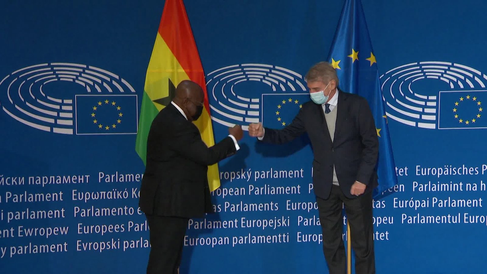 Akufo-Addo addressing the European Parliament