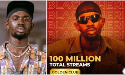 Black Sherif Makes History Again; He Becomes First Ghanaian Artiste To Reach 100M Streams On Boomplay