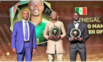 2022 CAF Awards: Sadio Mane Crowned CAF Footballer Of The Year – Full List Of Winners