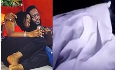 BBNaija S7: Daniella And Khalid Tops Trends After A Video Of Them Knacking Under Sheet Goes Viral; Amaka Watches In Shock