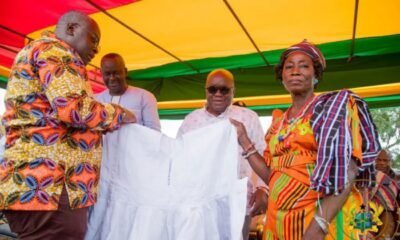 President Akufo-Addo Enskinned As ‘Chief of Truth’ At Daffiama-Bussie-Issa