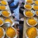 Pictures Of Free SHS Students Being Served With 'Gari Jollof' Goes Viral