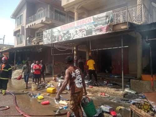 Obuasi Fire Explosion: One Feared Dead, Over 20 Cars Destroyed