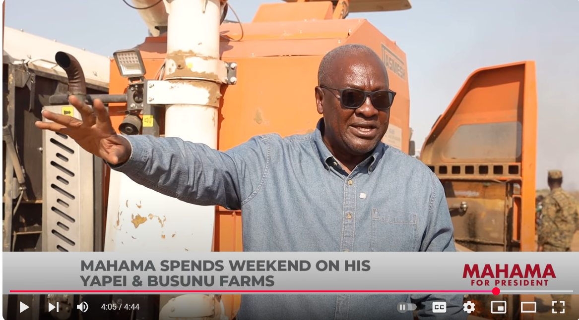 President-Elect Mahama Plans to Pursue Full-Time Farming After Politics