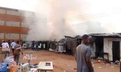 Devastating Fire Destroys Properties Behind Trinity Gas Station in Dzorwulu