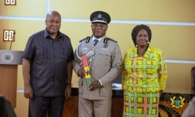 President Mahama Swears in COP Christian Yohuno as the New Inspector-General of Police